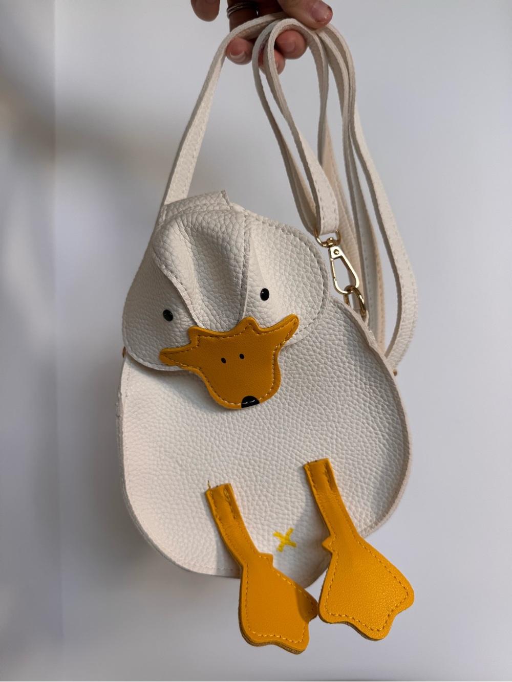 Goose Duck 3D Structured Crossbody Purse Bag